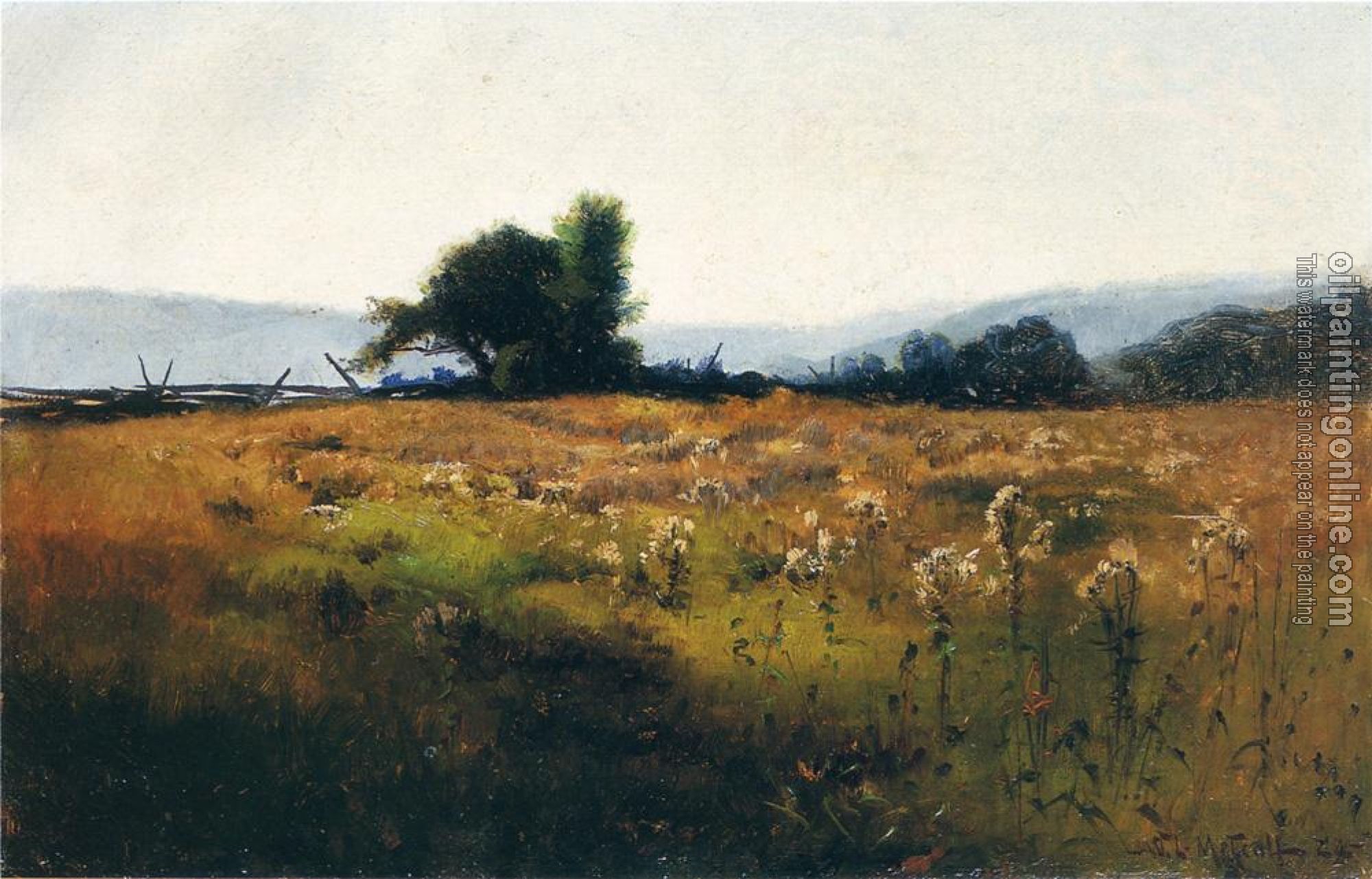 Willard Leroy Metcalf - Mountain View from High Field